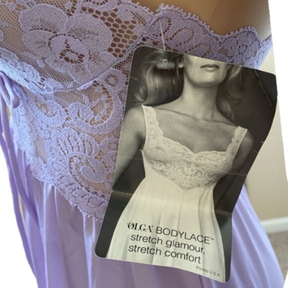 NWT OLGA Lavender Vintage Nightgown 92680 Medium - Picture 5 of 5